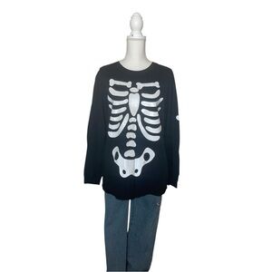 PLACE Skeleton Classic Black Graphic Tee Size L